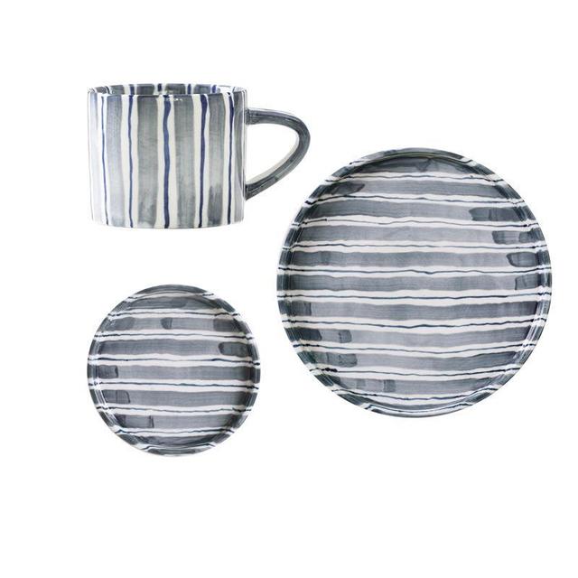 Bari Striped Coffee Mug Set