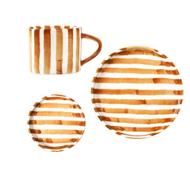 Bari Striped Coffee Mug Set