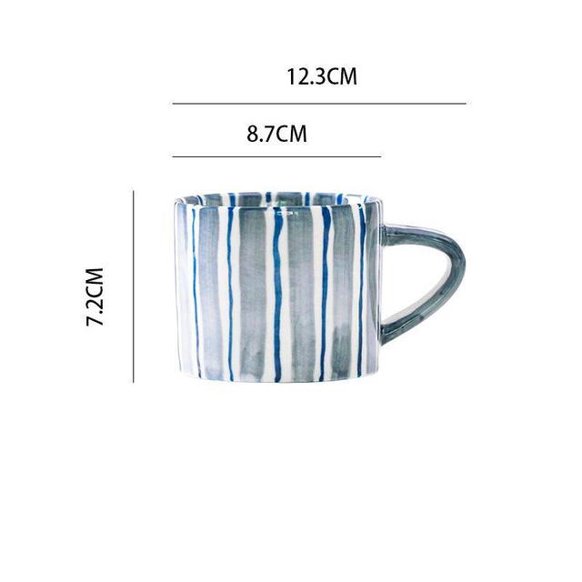 Bari Striped Coffee Mug Set