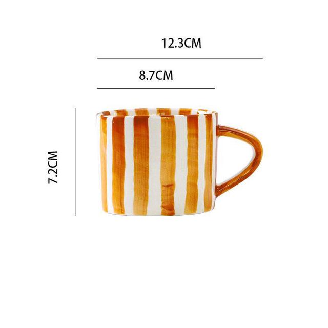 Bari Striped Coffee Mug Set